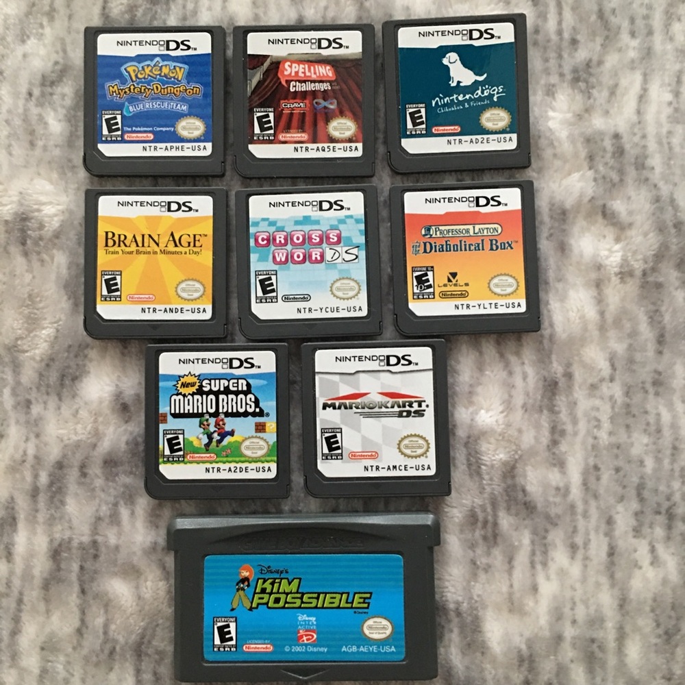 Nintendo DS Bundle includes (9) Games, Stylus, Case and Wall Charger - Picture 6 of 8